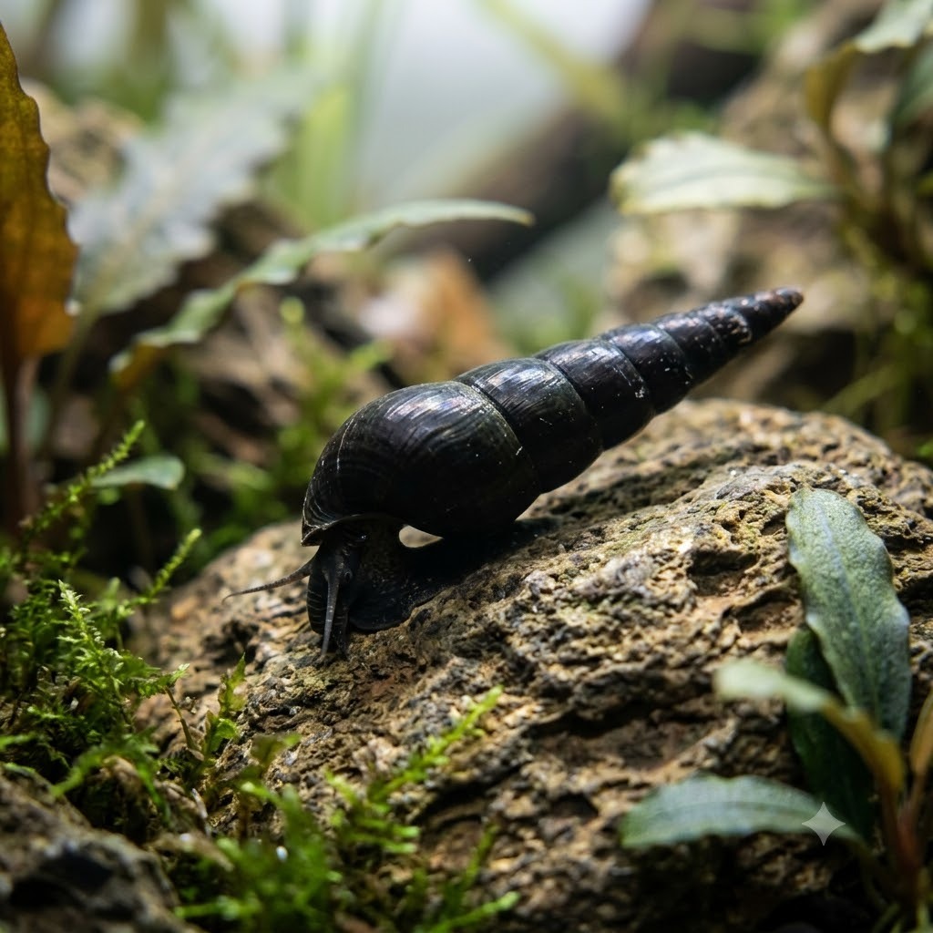 Devil Spike Snail (Faunus ater)