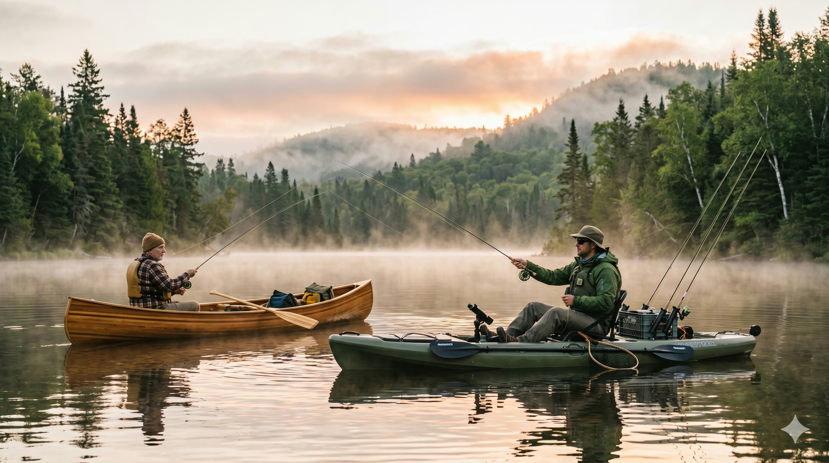 Fishing Kayak vs Canoe