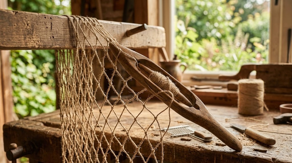 Netting a landing net bag